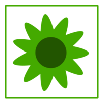 Eco Green Flower Icon