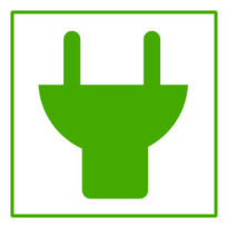 Icons - Eco Green Plug Icon 