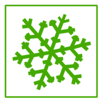 Eco Green Snow Icon