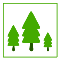 Eco Green Trees Icon