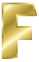 Effect Letters alphabet gold