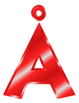 Business - Effect Letters Alphabet red: Å 