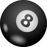 Objects - Eight Ball clip art 