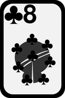 Business - Eight Of Clubs clip art 