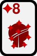 Fashion - Eight Of Diamonds clip art 