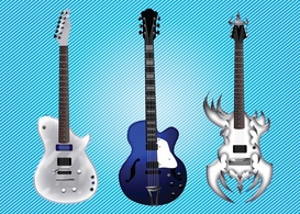 Music - Electric Guitar Vectors 