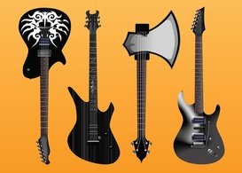 Electric Guitars Vector Preview