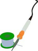 Electric Soldering Iron Solder Reel clip art Preview