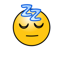 Objects - Emoticons: Sleeping face 
