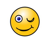 Emoticons: Winking face