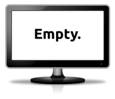 Technology - Empty monitor 