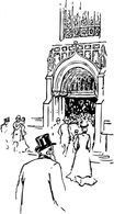 Entering Cathedral clip art Preview