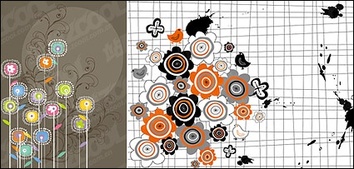 Human - Eps Format, With JPG Preview, The Crucial Words: Vector Flowers, Lovely Patterns, Lines, Vector Material 