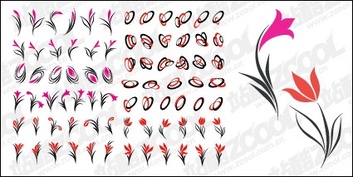 eps tormat??Keyword: vector material, vector flowers, lines, tulips, radio Preview