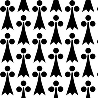 Ornaments - Ermine Tile Pattern clip art 