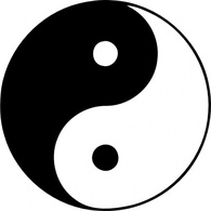 Esoteric Taijitu clip art