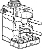 Food - Espresso Maker clip art 