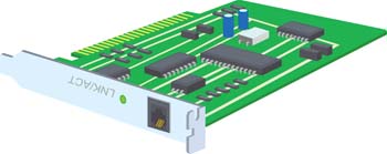 Business - Ethernet Card Vector 