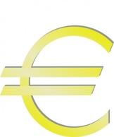 Signs & Symbols - Euro Financial Symbol clip art 