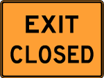 Exit Closed Vector Sign Preview