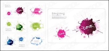 Business - Exquisite color ink card material 