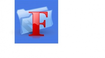 F Folder Icon clip art