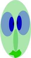 Human - Face With Eyes clip art 