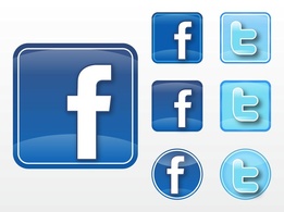 Facebook Twitter Vectors