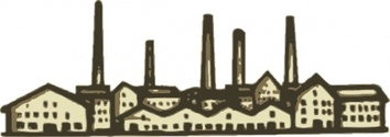 Buildings - Factory clip art 