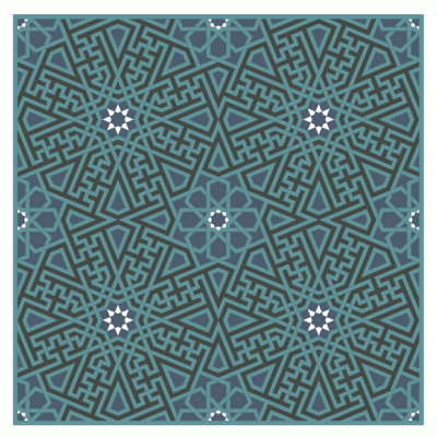Patterns - Faience mosaic from Kara Tai Medrese 