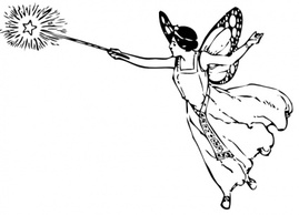 Fairy With Wand clip art 