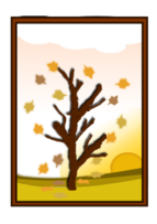 Flowers & Trees - Fall clip art 