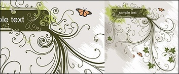 Fashion pattern banner vector