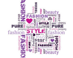 Fashion Word Collage Vector Illustration 