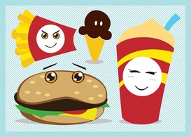 Cartoon - Fast Food Vector 