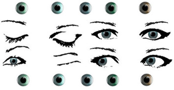 Female eye stock free vector