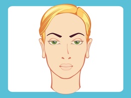 Female Head Vector 