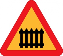 Fence Gate Roadsign clip art