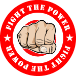 Fight The Power Vector Sticker 