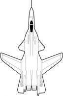 Transportation - Fighter Jet Plane clip art 