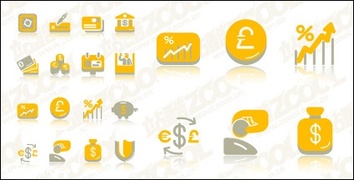 Icons - Financial cute icon vector material 