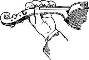 Music - Fingering Position clip art 