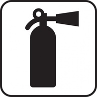 Objects - Fire Extinguisher White clip art 