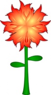 Objects - Fire Flower clip art 