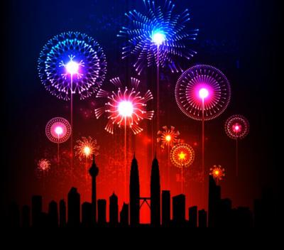 Fireworks Vector Preview