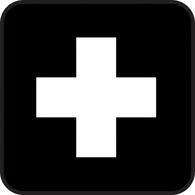 Signs & Symbols - First Aid Map Sign clip art 