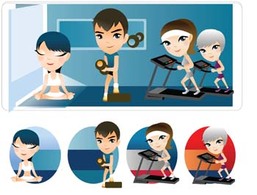 Sports - Fitness vector 3 