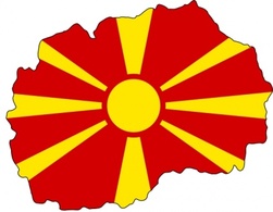 Flag Map Of Fyr Macedonia clip art Preview