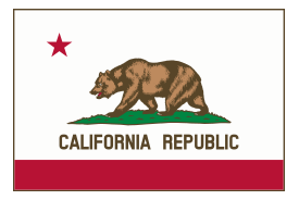 Signs & Symbols - Flag of California (thick border) 