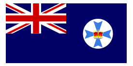 Flag of Queensland Australia